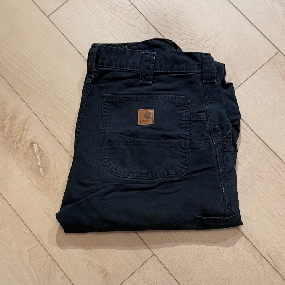 black carhartt men’s carpenter work pants